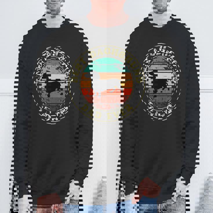 ダックスフンド ダックスフンド 男性用 ギフト アイデア ファニー ダディ ドッグ スウェットシャツ 高齢者への贈り物