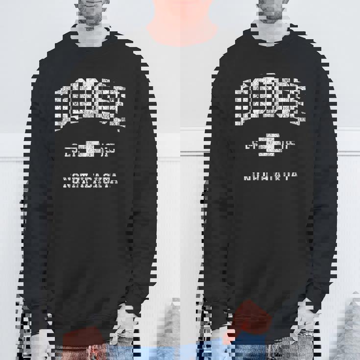 ダッジ ノースダコタ Nd ヴィンテージ アスレチック スポーツデザイン スウェットシャツ 高齢者への贈り物