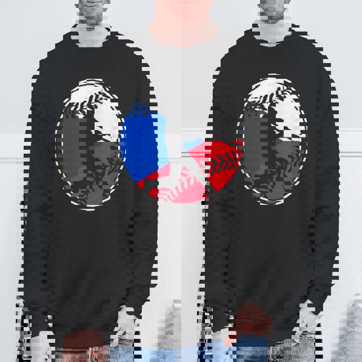 チェコ国旗 野球ヒッター チェコ国旗 スウェットシャツ 高齢者への贈り物