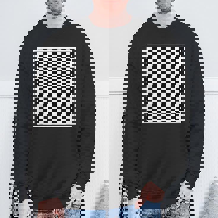 チェッカー柄チェス スウェットシャツ 高齢者への贈り物
