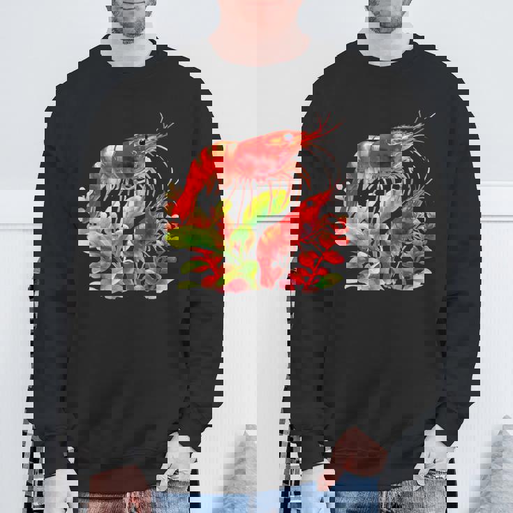 チェリーエビ 水草 水槽 淡水エビ スウェットシャツ 高齢者への贈り物