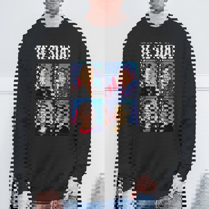 チーム Aoc ラシダ・トライブ・イルハン・オマール・アヤナ・プレスリー Woc ミーム スウェットシャツ 高齢者への贈り物