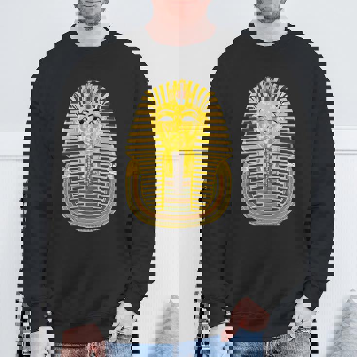 ツタンカーメン エジプトのファラオ王 ツタンカーメン 長袖tシャツ スウェットシャツ 高齢者への贈り物