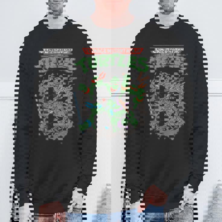 ティーンエイジ・ミュータント・ニンジャ・タートルズ アンティーク調ポスター スウェットシャツ 高齢者への贈り物