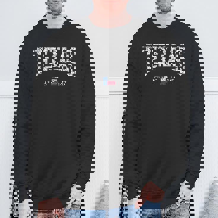 テキサスtシャツ レディース メンズ キッズ テキサス州旗 アンティーク調 長袖tシャツ スウェットシャツ 高齢者への贈り物