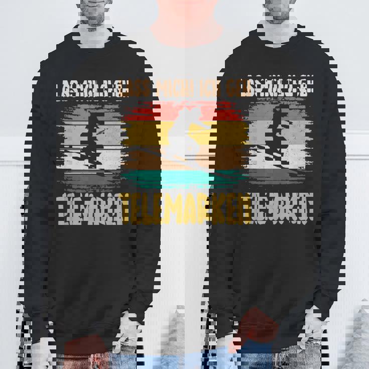 テレマーク Lass Mich Ich Geh Telemarken スキー スウェットシャツ 高齢者への贈り物