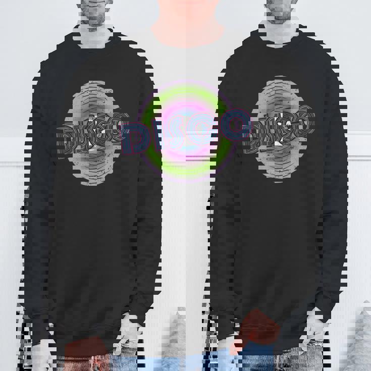 ディスコビニールレコード スウェットシャツ 高齢者への贈り物