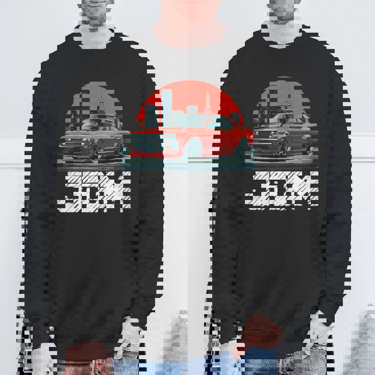 ディストレス Jdm レジェンド ドリフト レース レッドカー 東京スカイライン ギフト 長袖tシャツ スウェットシャツ 高齢者への贈り物