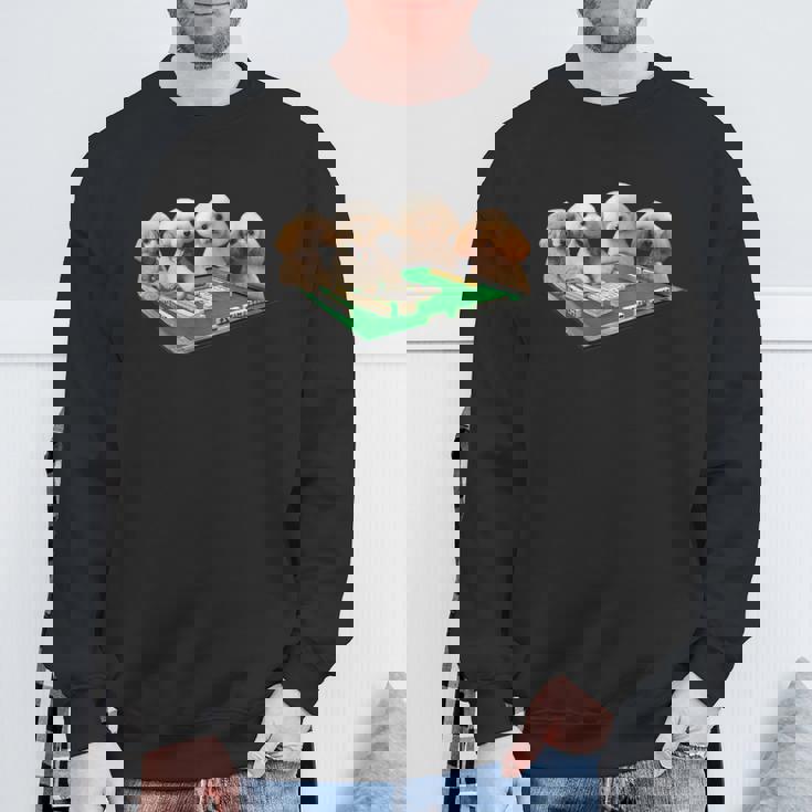 トイプードル 犬 麻雀 面白いtシャツ 文字入り メンズ おもしろ 面白い 服 おもしろグッズ ネタ 雀士 スウェットシャツ 高齢者への贈り物