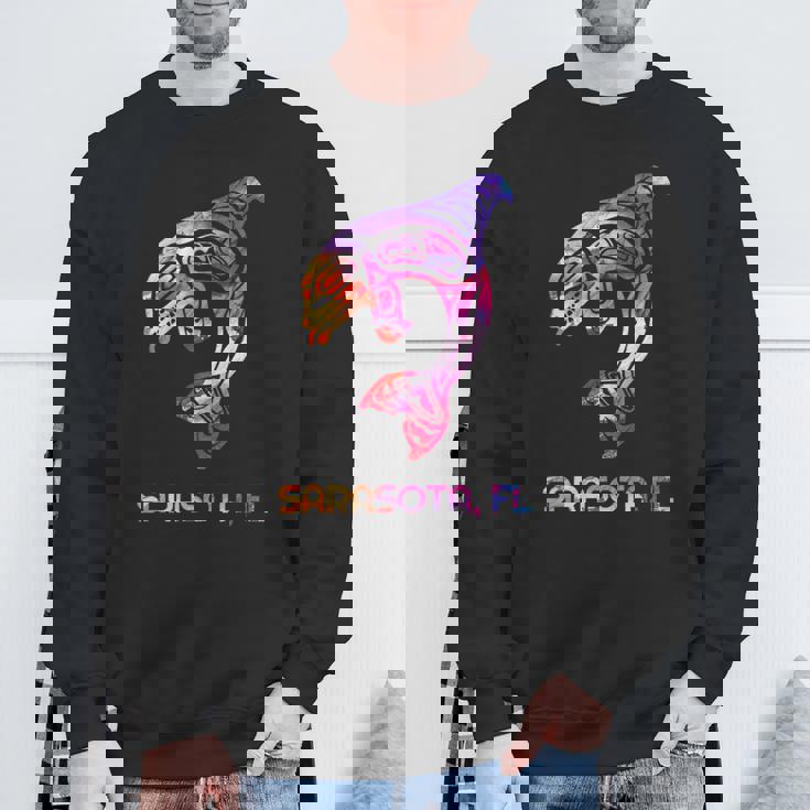 トライバル サラソタ オルカ キラー クジラ ネイティブアメリカン スウェットシャツ 高齢者への贈り物