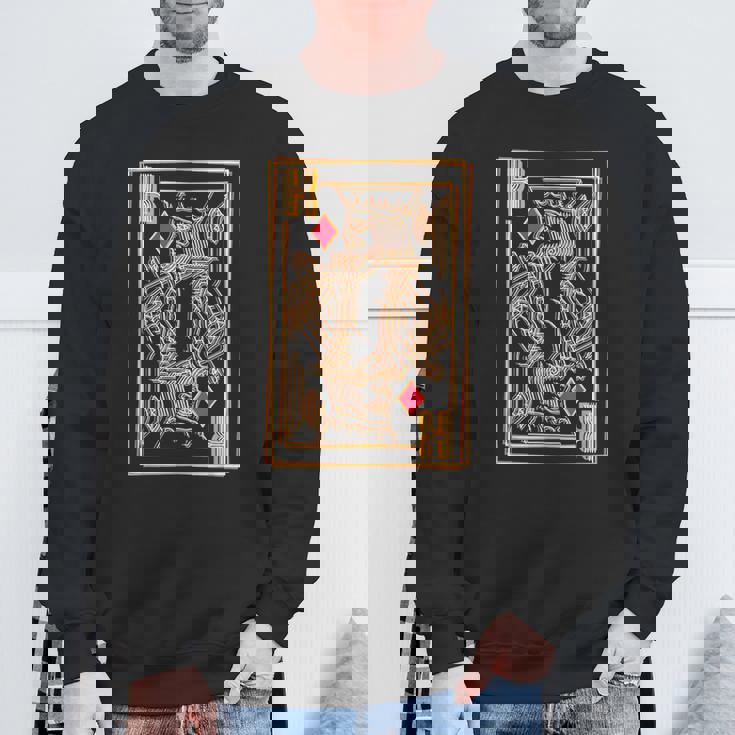 トランプ レトロ ダイヤモンド キング スウェットシャツ 高齢者への贈り物