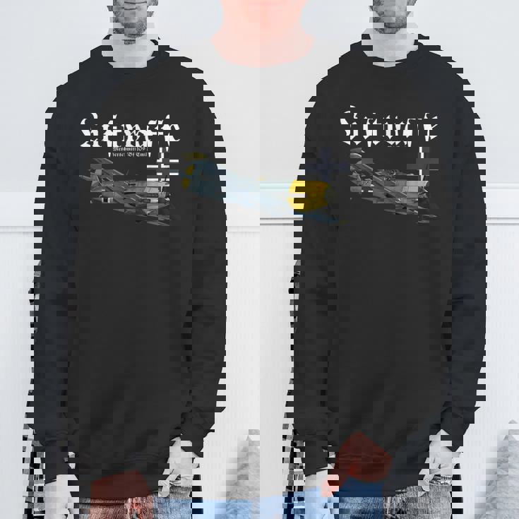 ドイツ戦闘機 I ドイツ軍のウォーバード I ドイツ空軍 第二次世界大戦 スウェットシャツ 高齢者への贈り物