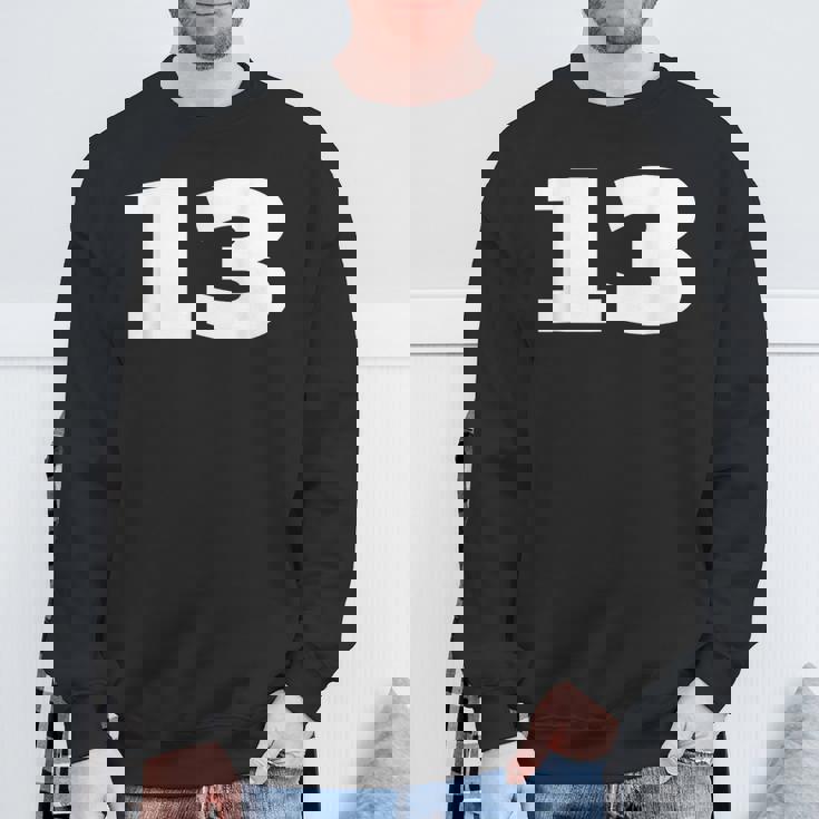 ナンバー13 Thirn スポーツチーム フロントプリント お揃い 誕生日 スウェットシャツ 高齢者への贈り物
