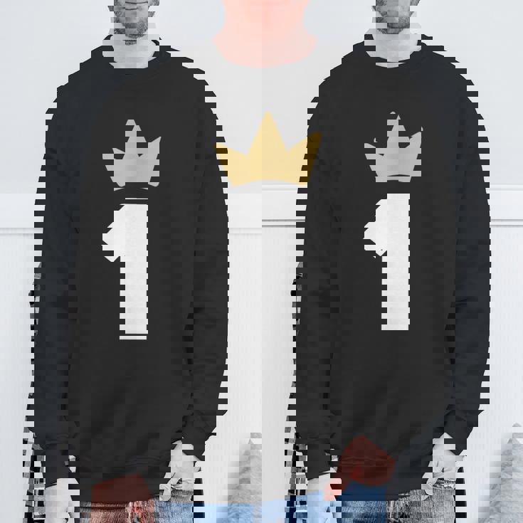 ナンバーワン 王冠 1年 1周年 スウェットシャツ 高齢者への贈り物