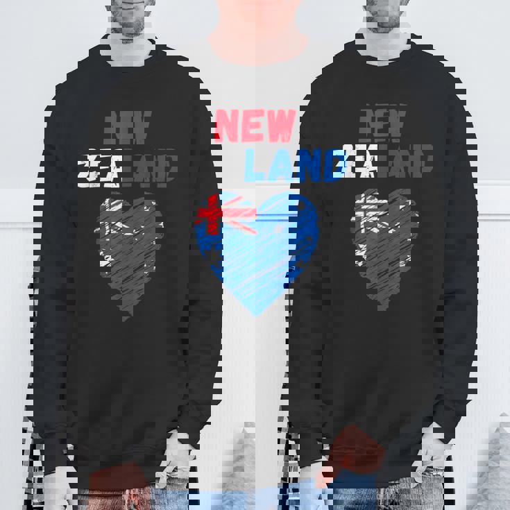 ニュージーランド国旗 ホリデーハート ニュージーランド国旗 スウェットシャツ 高齢者への贈り物