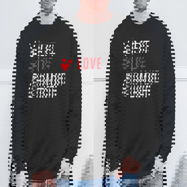 ハモンド・オルガン 特許音楽 スウェットシャツ 高齢者への贈り物