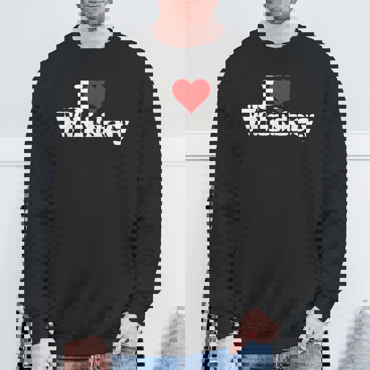 ハートウイスキーウイスキーが大好き スウェットシャツ 高齢者への贈り物