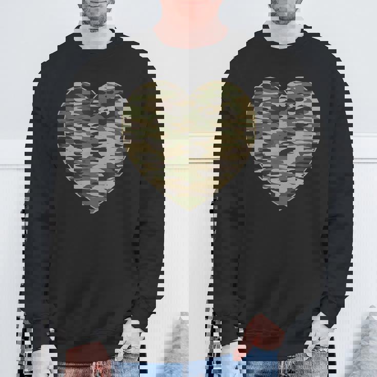 ハート迷彩服 レディース メンズ 迷彩 ミリタリー タクティカル スウェットシャツ 高齢者への贈り物