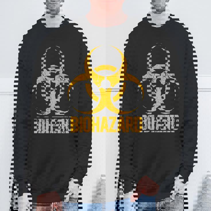 バイオハザード グランジスタイル アンティーク調 毒性 ビンテージ スウェットシャツ 高齢者への贈り物
