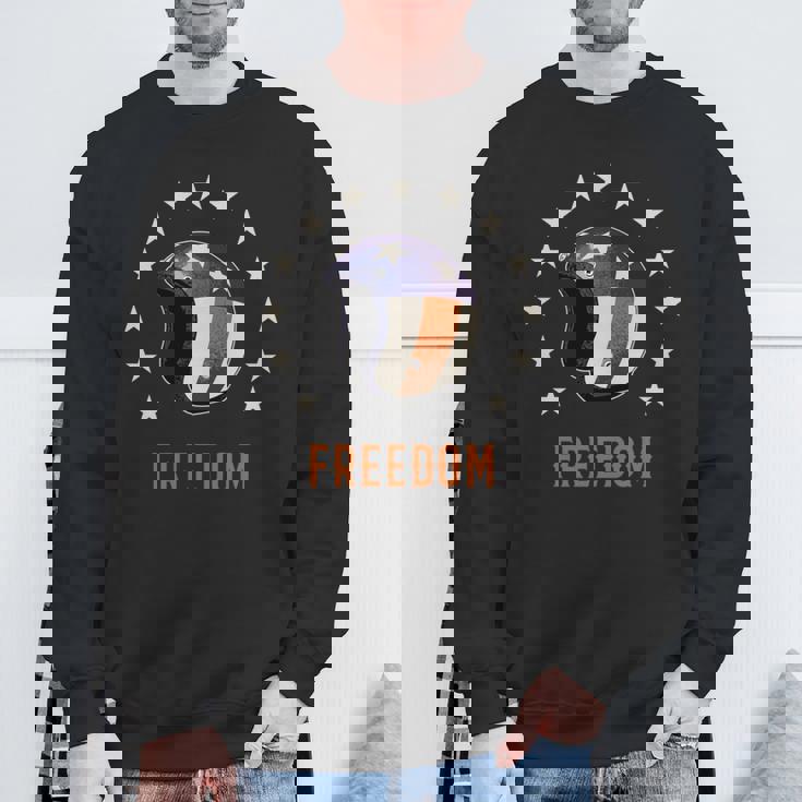 バイカー ヘルメット ライダー アメリカン ハーレー チョッパー バイク ジェット ヘルメット ツーリング イージー 長袖tシャツ スウェットシャツ 高齢者への贈り物