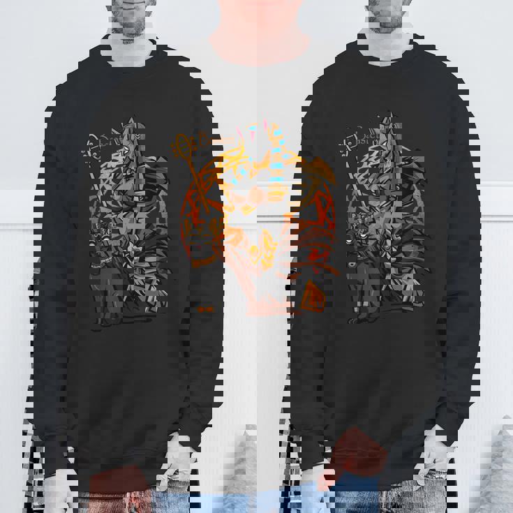 バステット エジプト 猫の女神 古代エジプト神話 神 スウェットシャツ 高齢者への贈り物