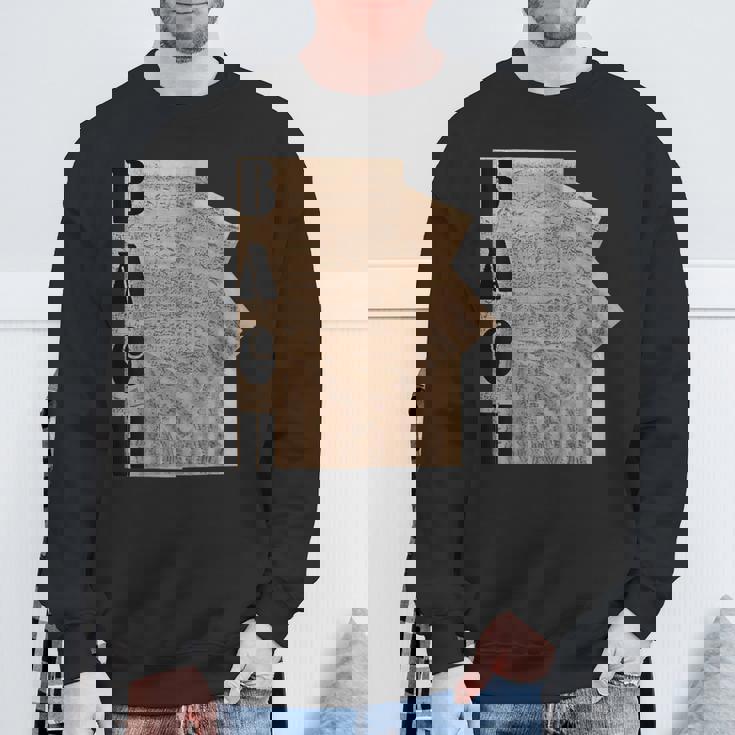 バッハ ピアノ楽譜 前奏曲とフーガ 原稿 スウェットシャツ 高齢者への贈り物