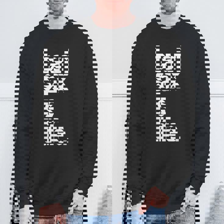 バリトンサックス サックスプレイヤー サックスフォニストギフト スウェットシャツ 高齢者への贈り物