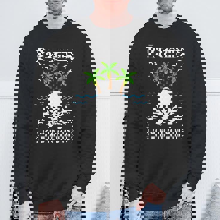 パイレーツ、カリビアン、ヨー・ホー・ヨー・ホ、スカル、テーマパーク、ライド スウェットシャツ 高齢者への贈り物