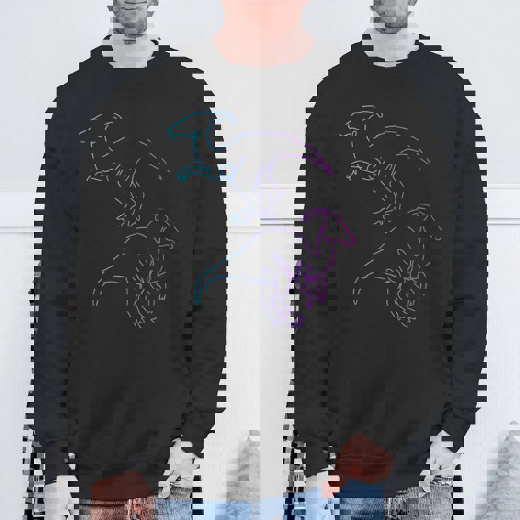 パラサウロロフィーニ ハドロサウルダエ 恐竜 パラサウロロフス スウェットシャツ 高齢者への贈り物