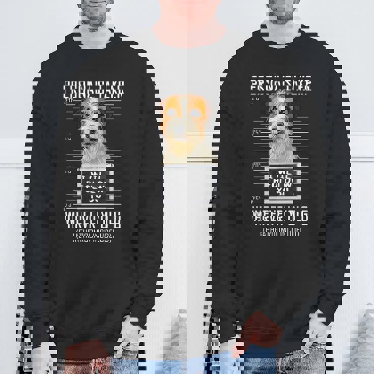 パーソナルストーカー犬ジャックラッセルテリア私はあなたに従います Jack Russell Terrier Dog 長袖tシャツ スウェットシャツ 高齢者への贈り物