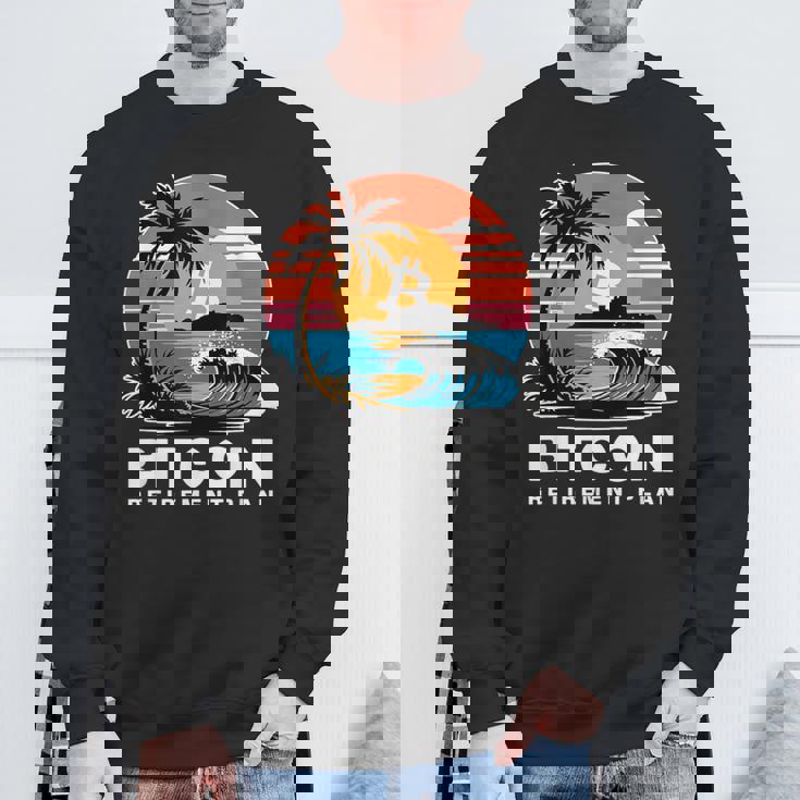 ビットコイン退職プラン Btc暗号取引 暗号通貨 スウェットシャツ 高齢者への贈り物