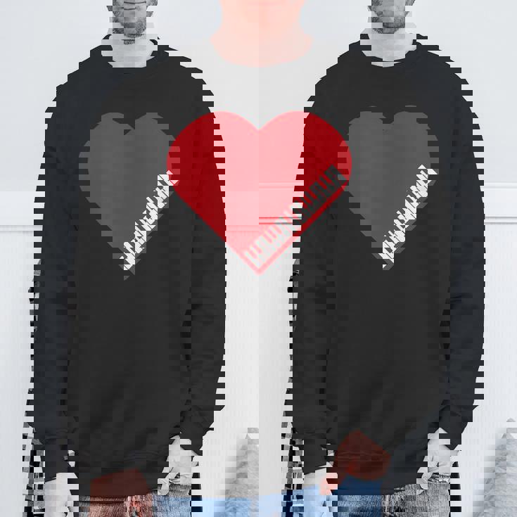 ピアノ ハート ピアノ 楽譜 ピアノスツール 鍵盤羽 スウェットシャツ 高齢者への贈り物