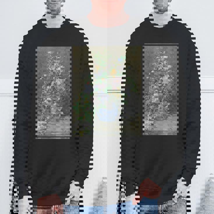 ピエール・オーギュスト ルノワールのスプリングブーケ スウェットシャツ 高齢者への贈り物