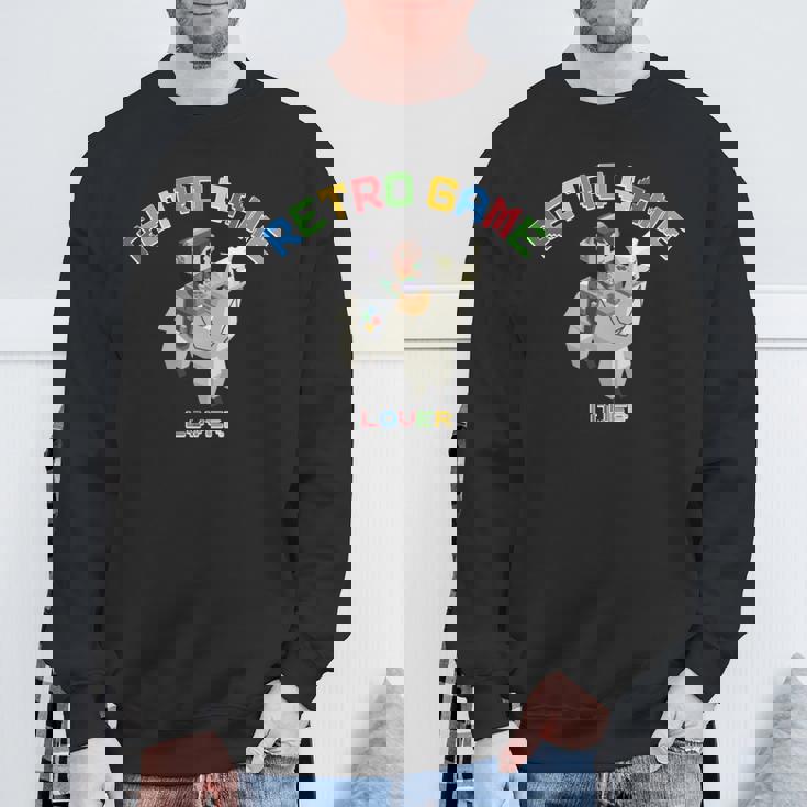 ピクセルアニマルズ アルパカ 白 はるまり Harumari レトロゲーム Lover Love ストリーマー 長袖tシャツ スウェットシャツ 高齢者への贈り物