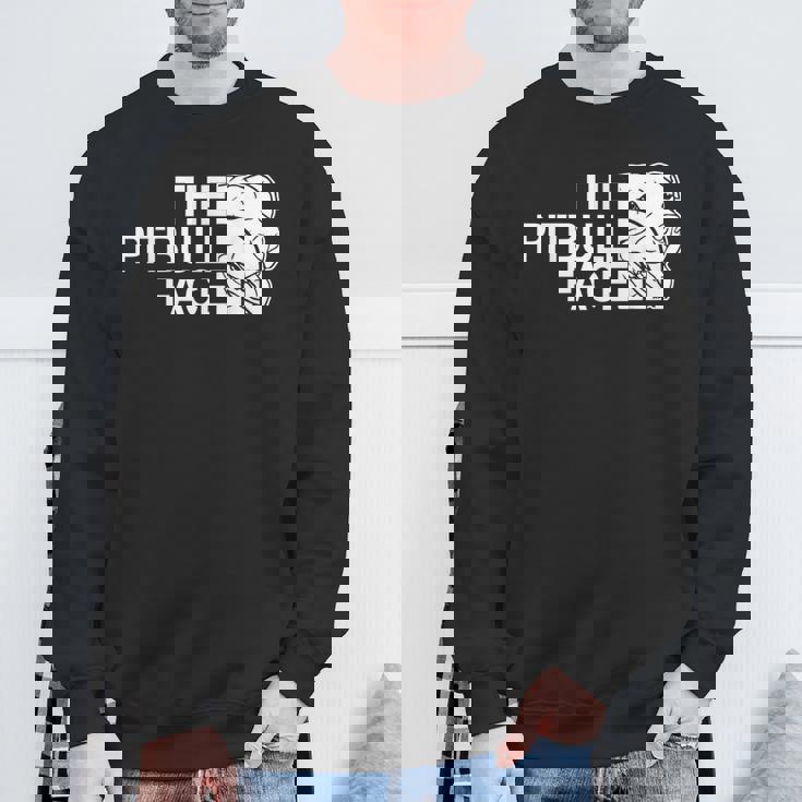 ピットブルフェイス ファニー ドッグ ピットブル スウェットシャツ 高齢者への贈り物