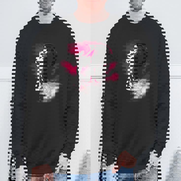 ピンクパンサー ル ピンクシルエット 霧の中 長袖tシャツ スウェットシャツ 高齢者への贈り物