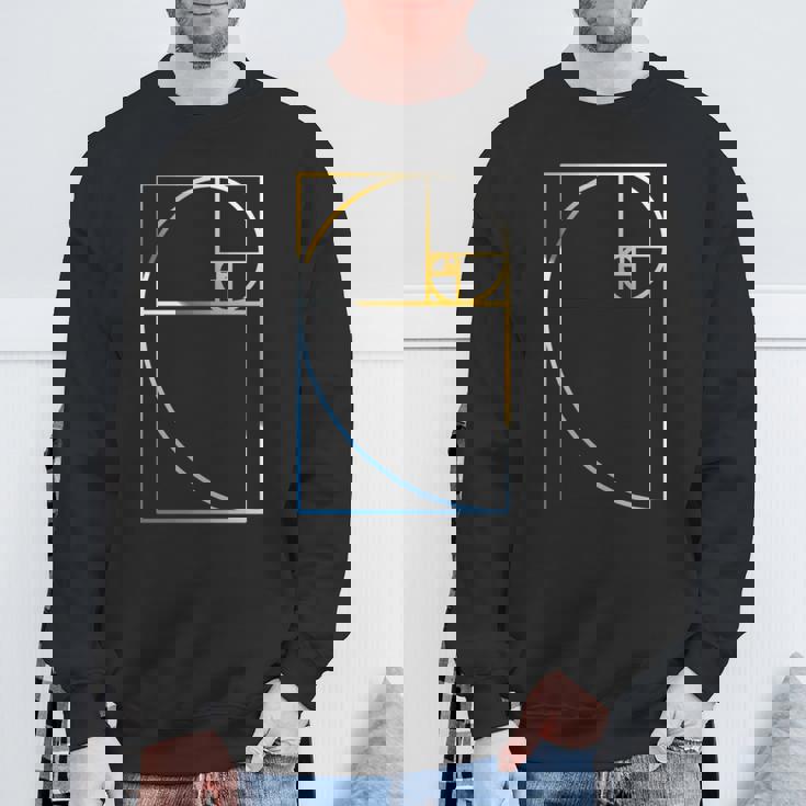 フィボナッチ黄金比幾何学数学tシャツ 長袖tシャツ スウェットシャツ 高齢者への贈り物