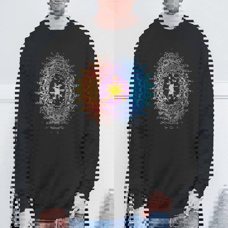 フィリピンの遺産 ヴィンテージ フィリピン国旗 アート ピース スウェットシャツ 高齢者への贈り物