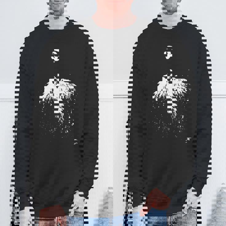 フェニックス 火の鳥の復活 キム・ディアス・ホルム 絵 インクアート Phoenix Bird Kim Holm 長袖tシャツ スウェットシャツ 高齢者への贈り物