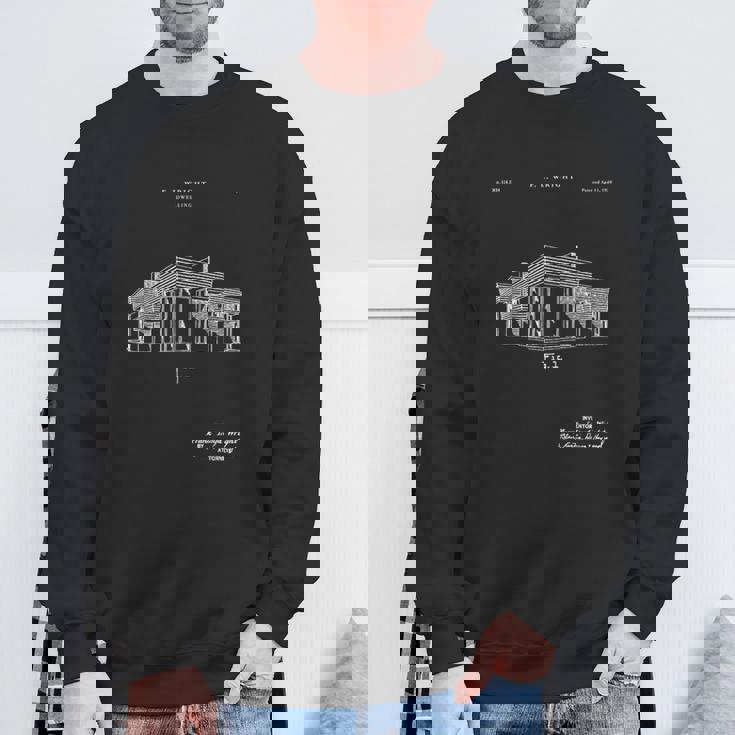 フランク・ロイド特許tシャツ ユニークなtシャツ スウェットシャツ 高齢者への贈り物