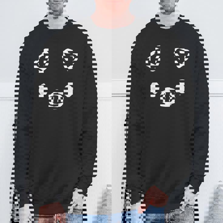 ブタの顔 アップ 豚 おデブ Fat キッズ 大人 かわいい Puwapuwa Power スウェットシャツ 高齢者への贈り物