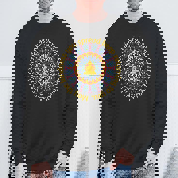 ブッダ ゴータマ マインドフルネス 平和 愛 優しさ 瞑想 スウェットシャツ 高齢者への贈り物