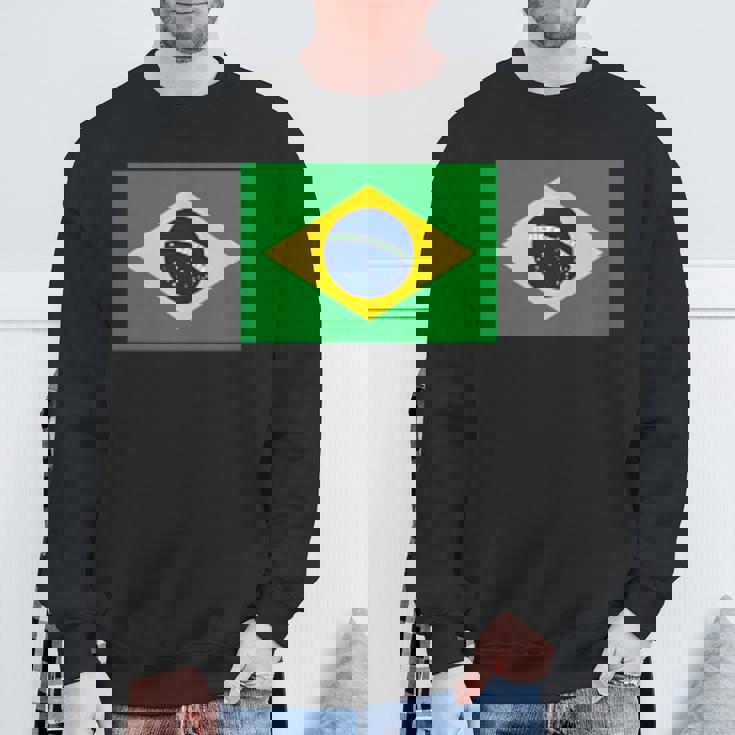 ブラジル レディース メンズ キッズ 左胸 ブラジル国旗 スウェットシャツ 高齢者への贈り物