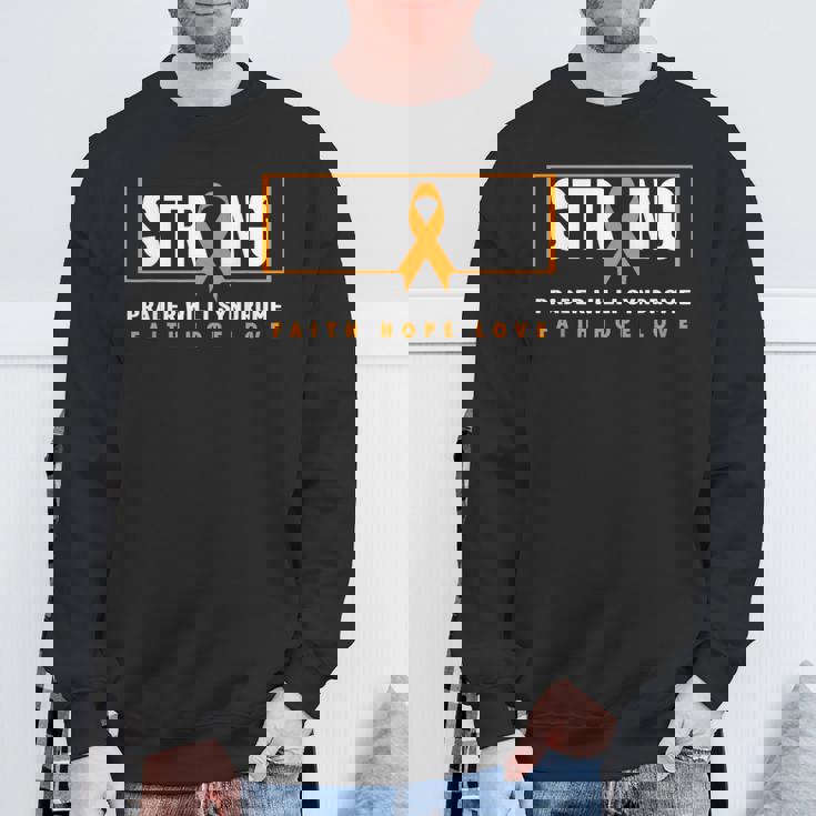 プラダー・ウィリ症候群強いプラダー・ウィリ症候群の意識 スウェットシャツ 高齢者への贈り物