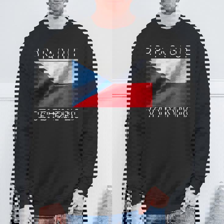 プラハtシャツ 素敵なチェコ共和国の国旗 お土産 スウェットシャツ 高齢者への贈り物