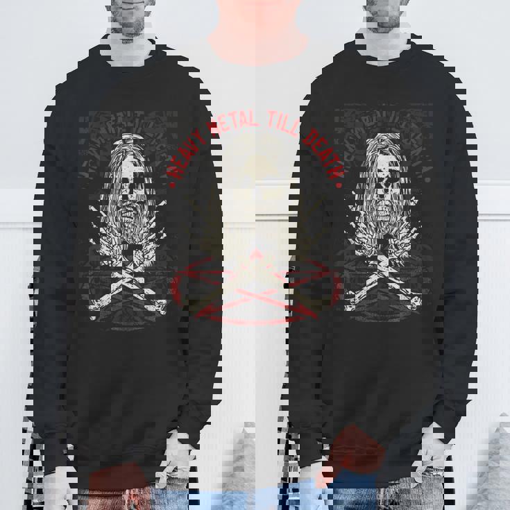 ヘビーメタル ロック・メタルヘッド スウェットシャツ 高齢者への贈り物