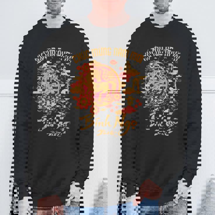 ベトナム旧正月2026ビンゴチャクムンナムモイ。 スウェットシャツ 高齢者への贈り物