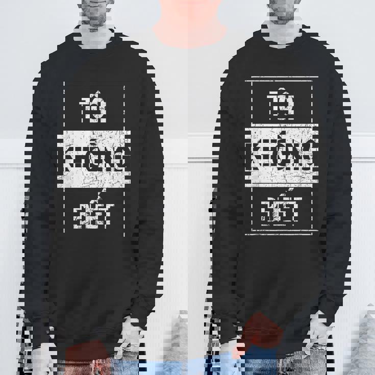 ベトナム語 わからない面白い ベトナム語 スウェットシャツ 高齢者への贈り物