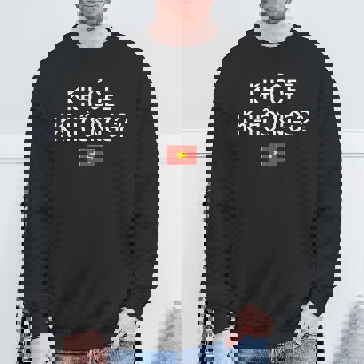 ベトナム語で元気ですか ベトナム スウェットシャツ 高齢者への贈り物