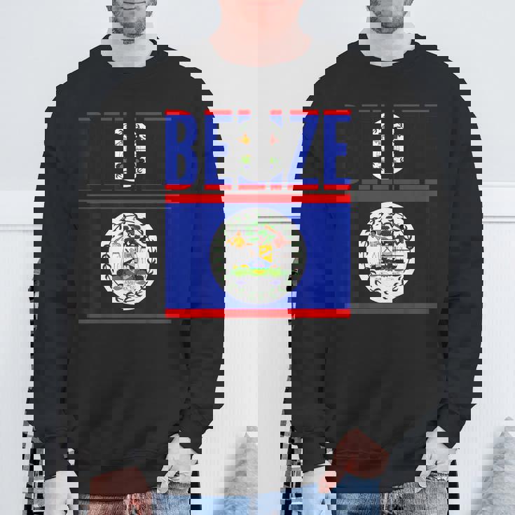 ベリーズ ベリーズの国旗 スウェットシャツ 高齢者への贈り物